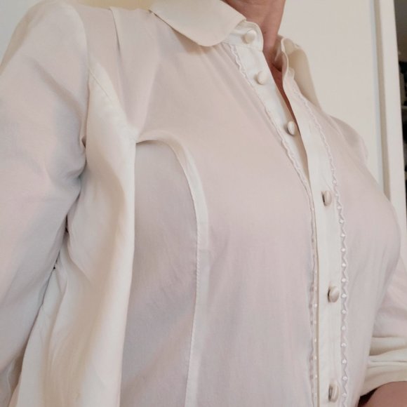 WINTER WHITE Designer DRESS **HOST 🤍🤍 PICK** BY ROBERT RODRIGUEZ - Picture 13 of 15